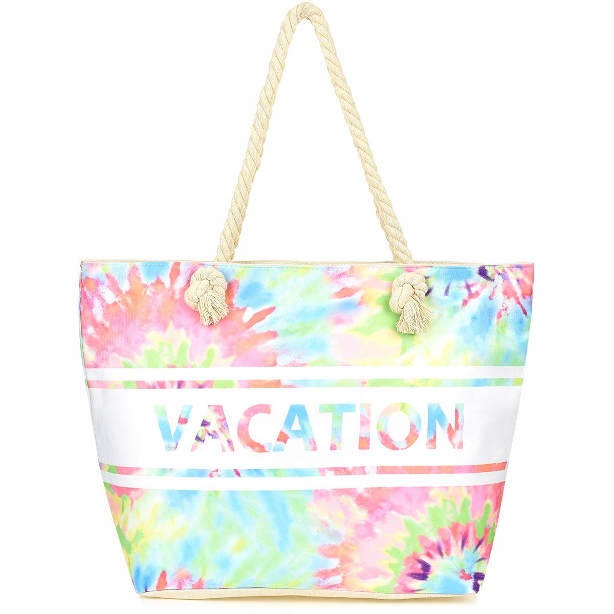 Pojemna torba plażowa na plażę torebka lekka