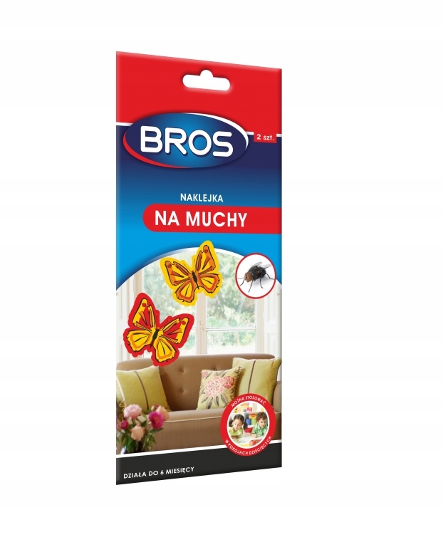 

Bros Dekoracyjna Naklejka Na Muchy 2 sztuki