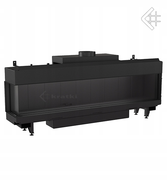 Kominek gazowy Leo 200 lewy propan Ø 130/200 12,5 kW