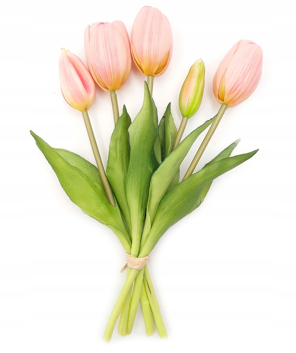 

Tulipan sztuczny Tulipany Bukiet 5 sztuk Różowy