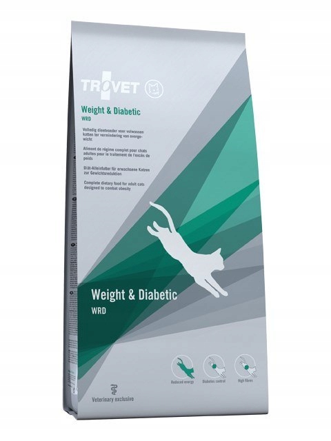 Levně Trovet Weight & Diabetic Wrd – suché krmivo pro kočky – 3 kg