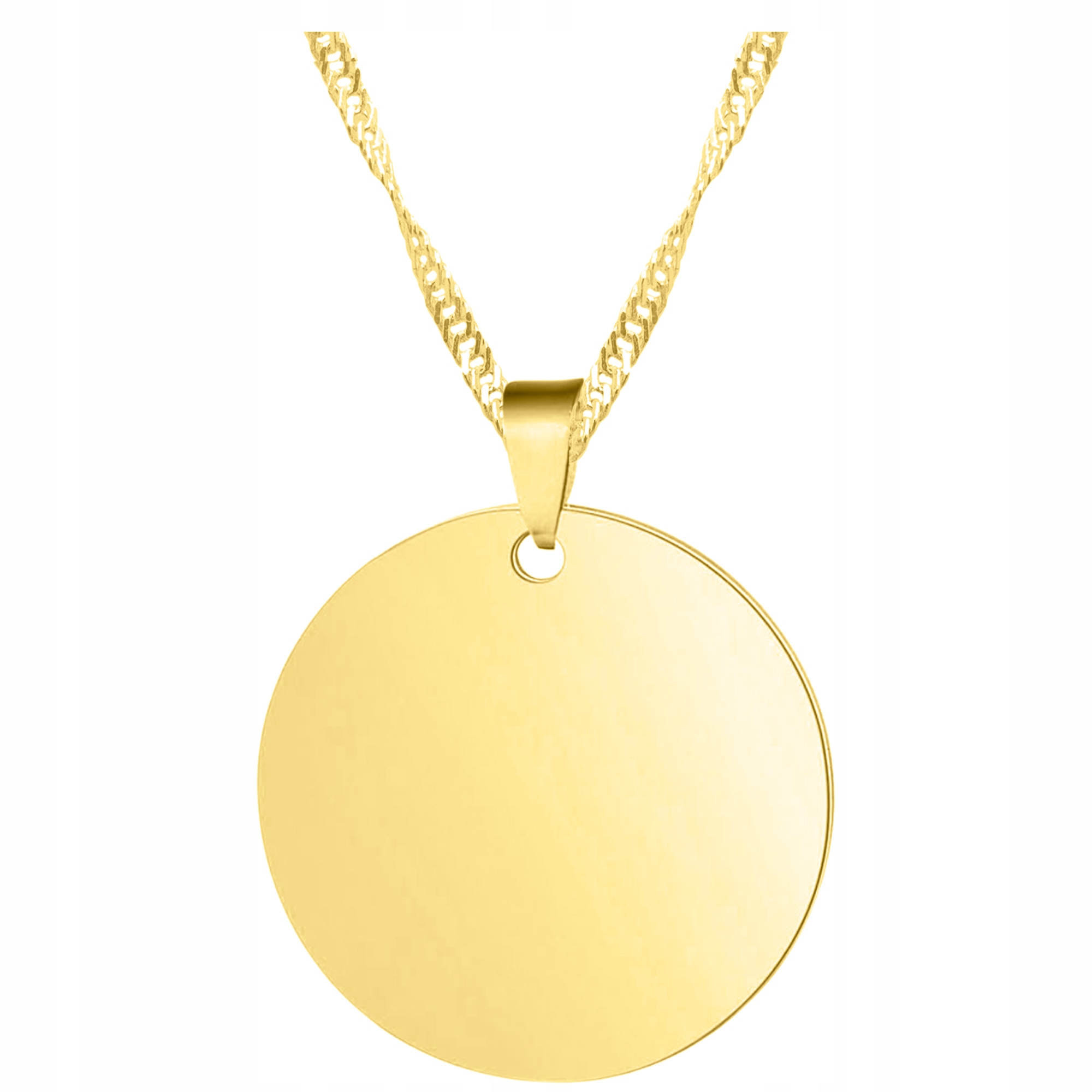 Řetízek zlatý náhrdelník 925 destička Gravírování