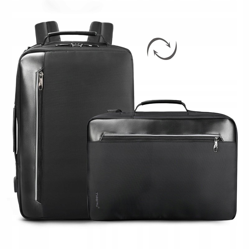 Biznesowa Torba/Plecak na laptopa 15,6" Tigernu T-B3639 z Usb dwukomorowy