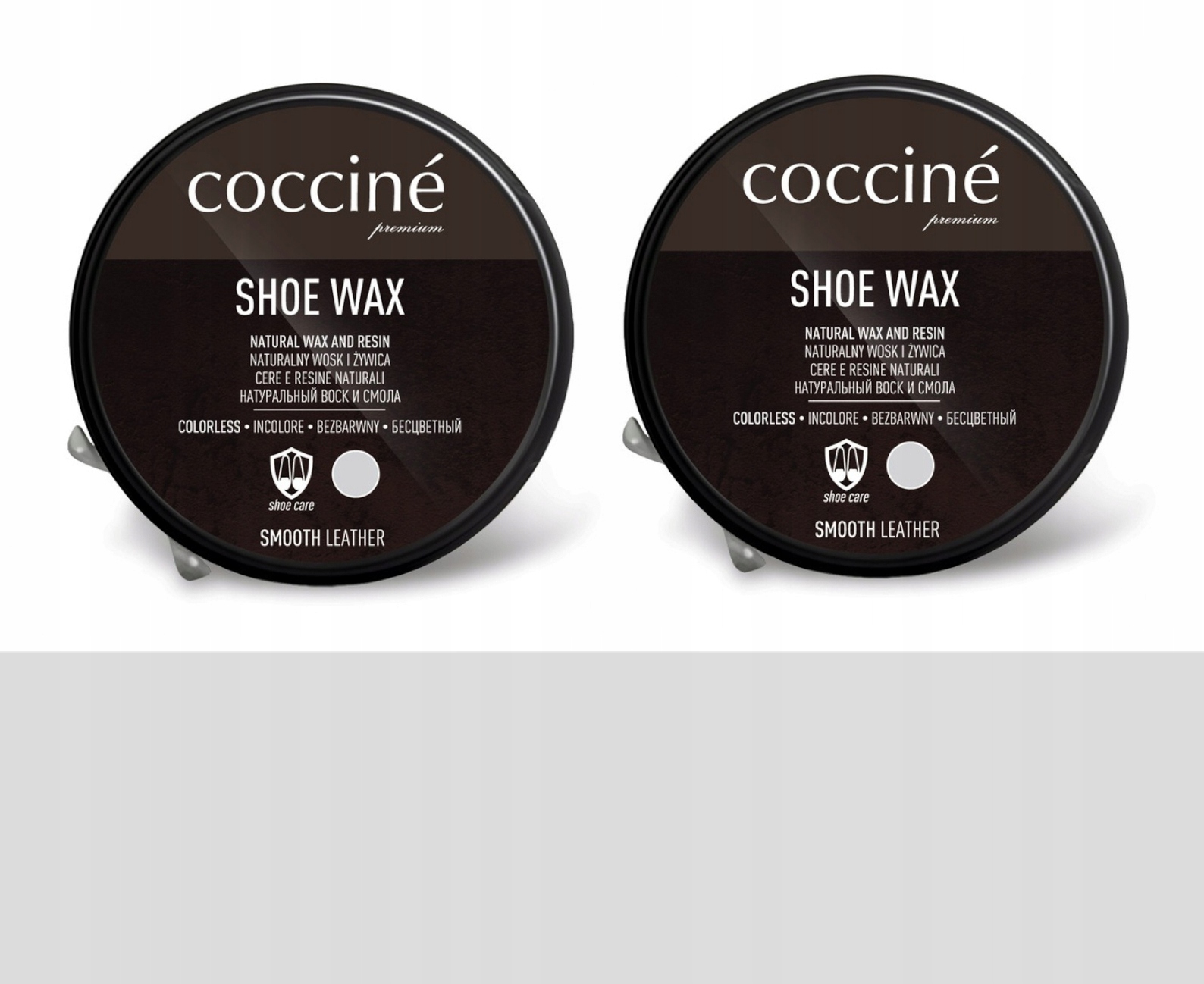 

2x Bezbarwna Pasta Do Obuwia Skórzanego Wosk 40 ml