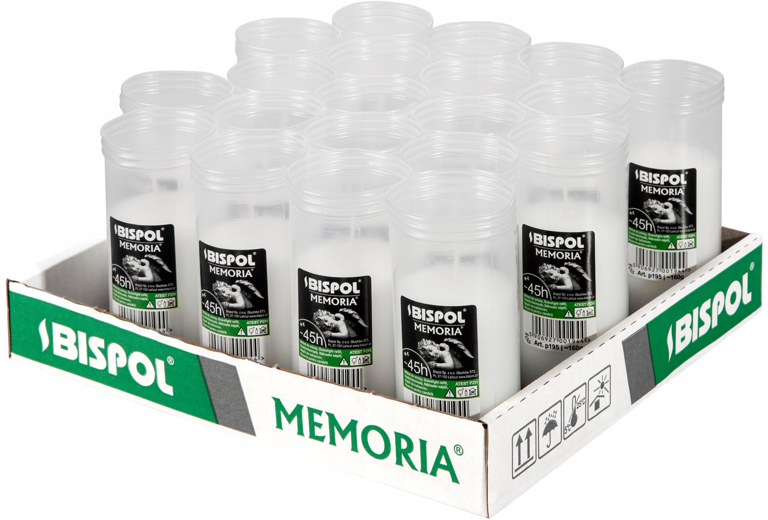 

Wkłady parafinowe taca 20szt około 2dni całoroczne