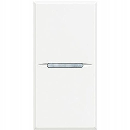 Axolute Spínač jednopólový 10AX 1 modul Axial bílá Bticino HD4001N