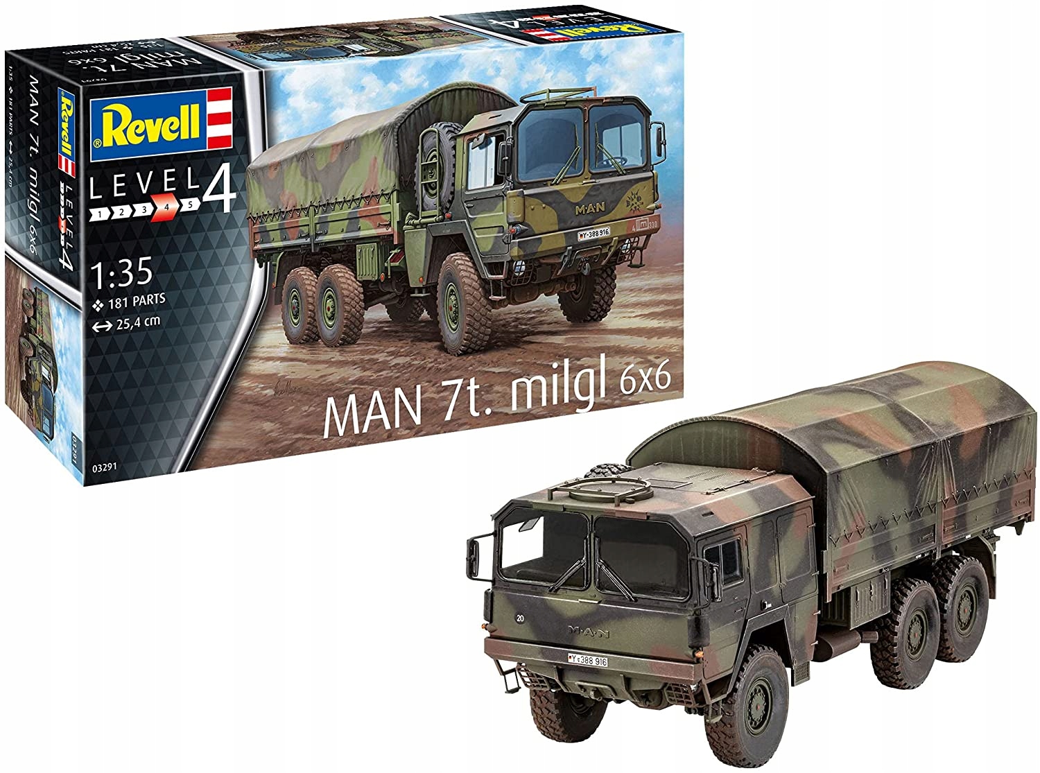 Revell Model Na Slepení Man 7t Milgl 6x6