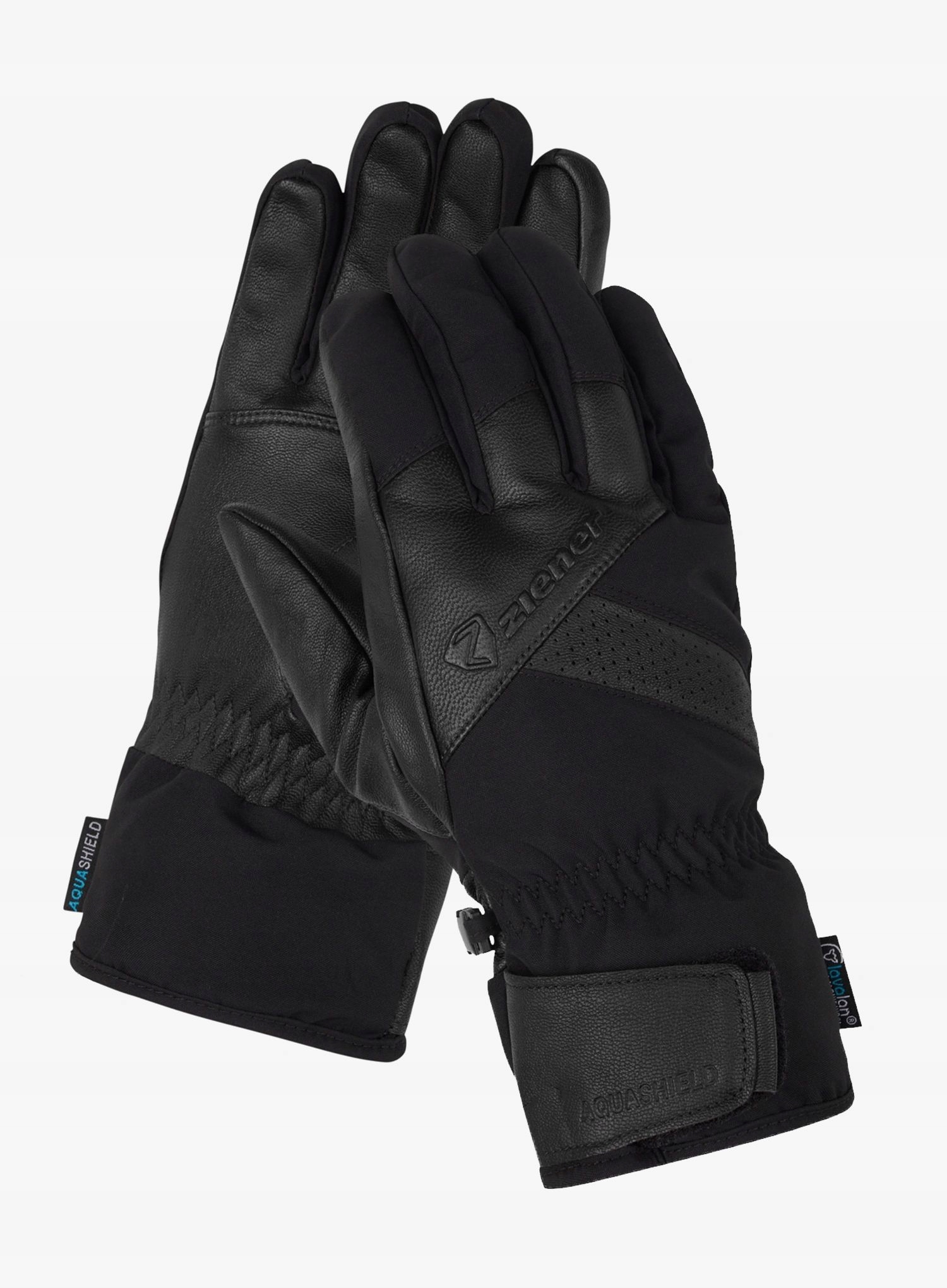 Lyžařské rukavice Ziener Getter As Aw Glove černé 7,5 (s)