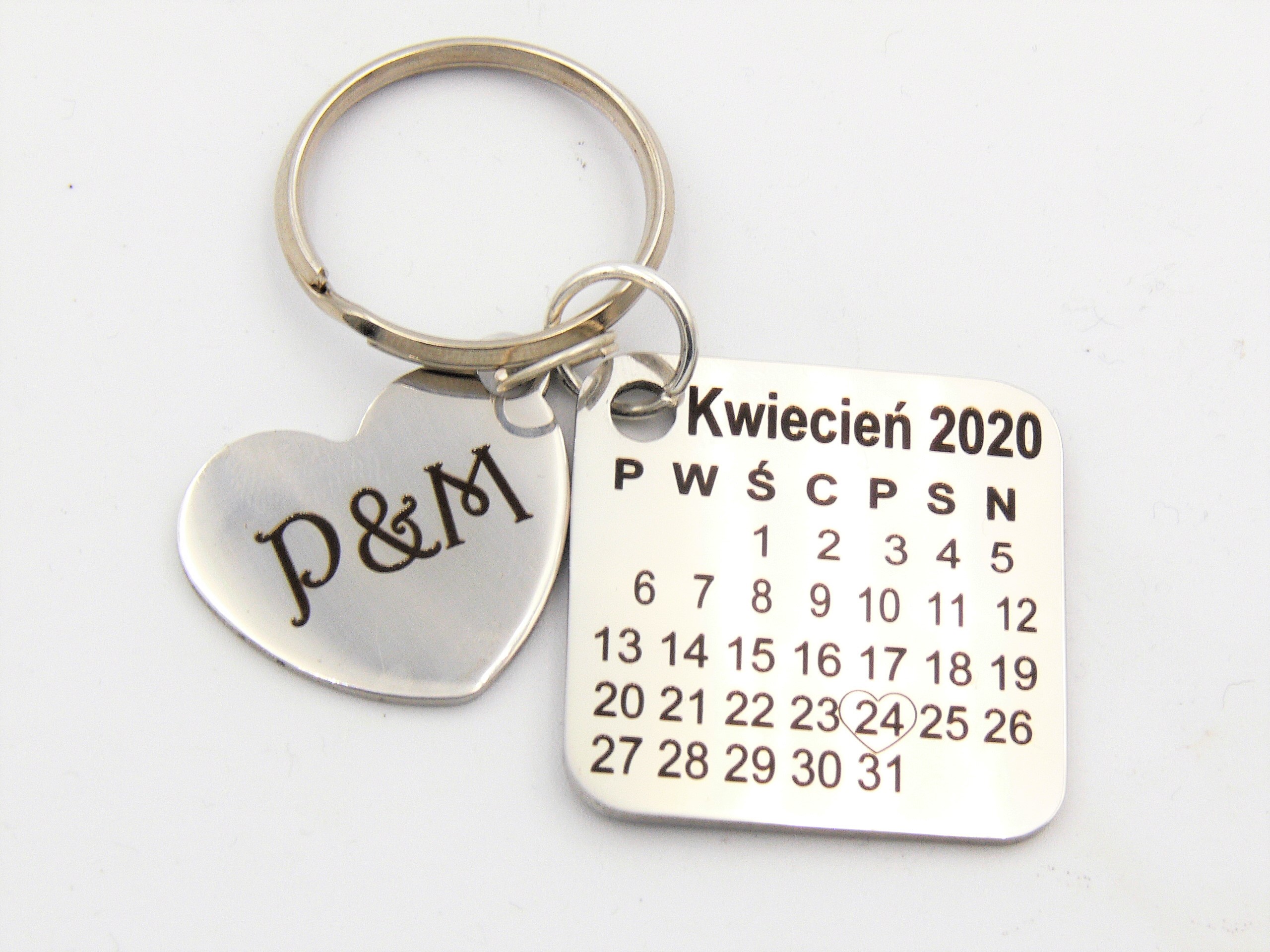 

Kalendarzyk brelok z Własną Ważną datą rozmiar L