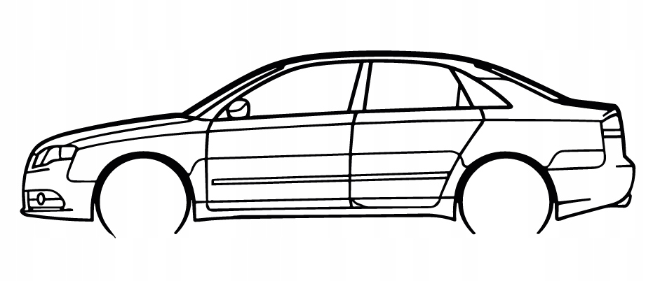 DEKORACJA ścienna Obraz samochód AUDI A4 2007