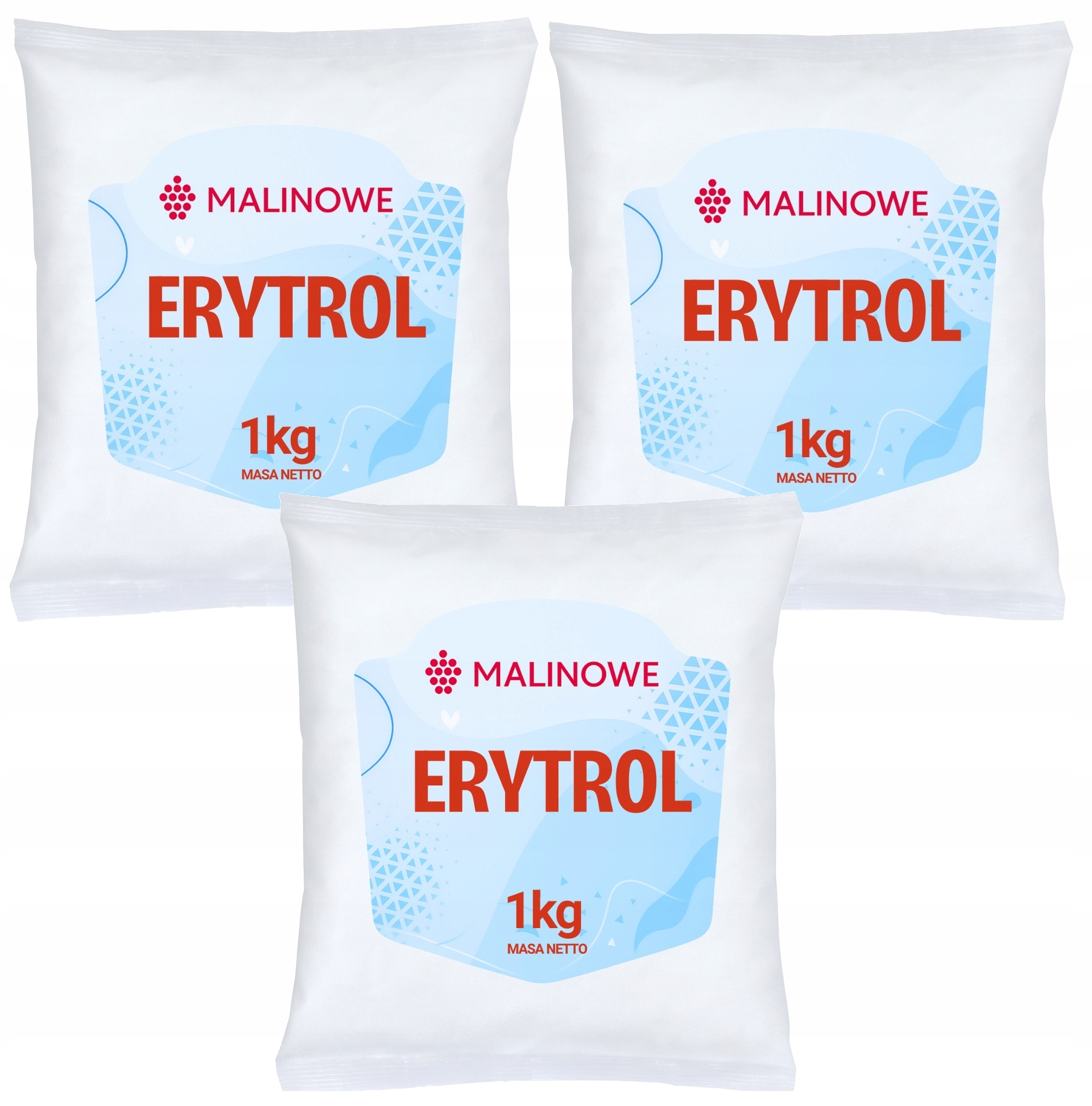 Levně Sada Erythritol 3x1kg Erythritol Přírodní Sladidlo Prémiová Kvalita