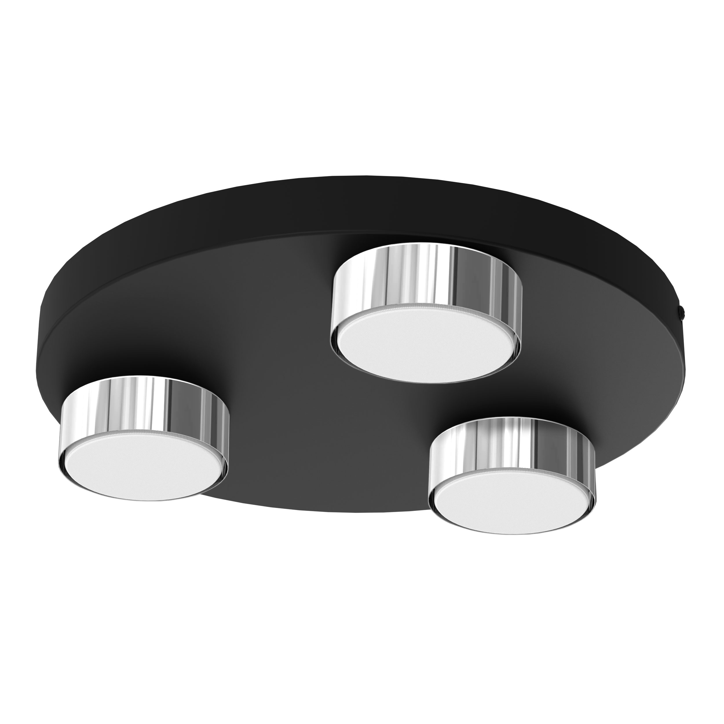 Stropní Lampa Do Obývacího Pokoje Stropní Svítidlo Led Loft GX53 Černá Chromová Polská Lampa