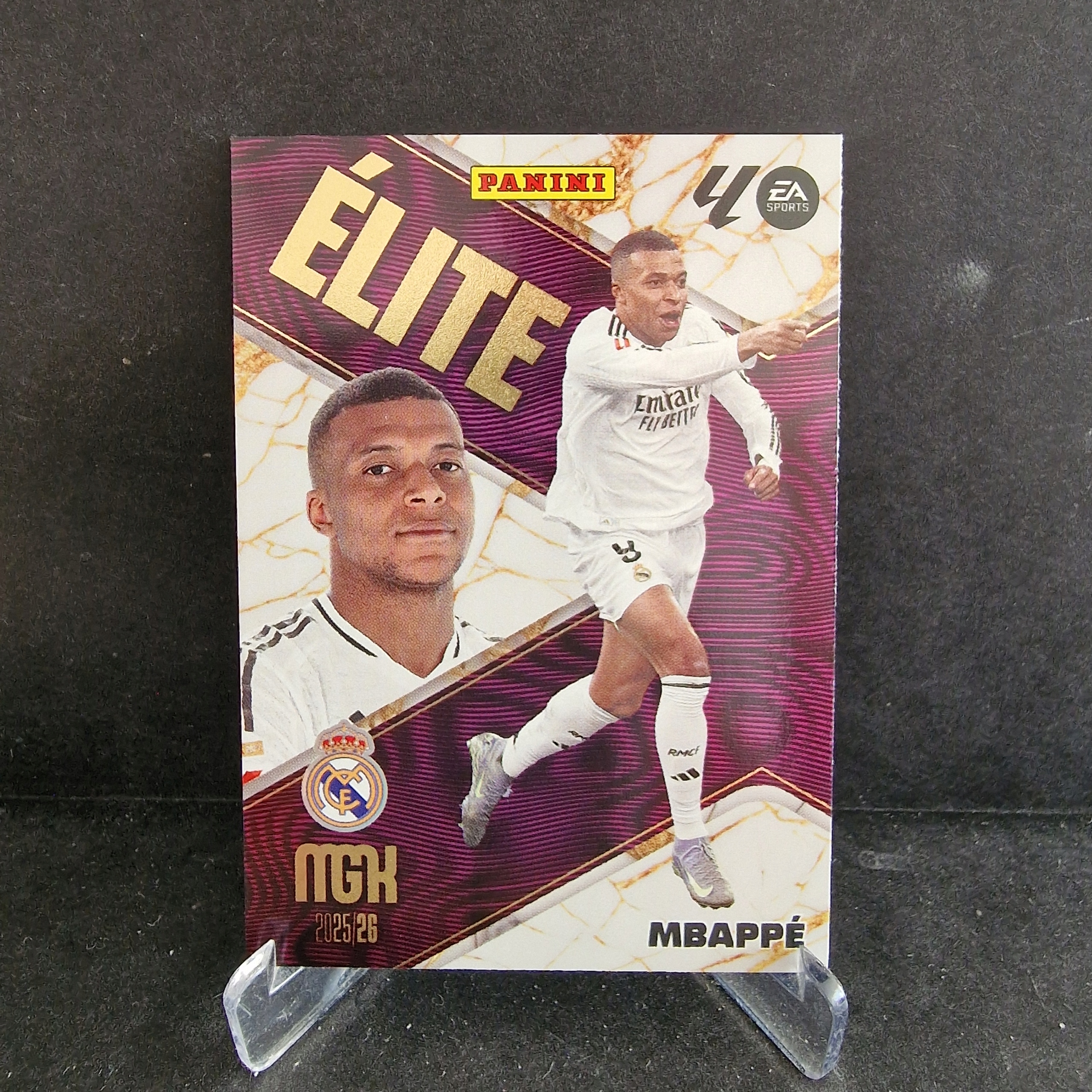 2025-26 Panini Megacracks Kylian Mbappe Real Madryt Elite Power /K66