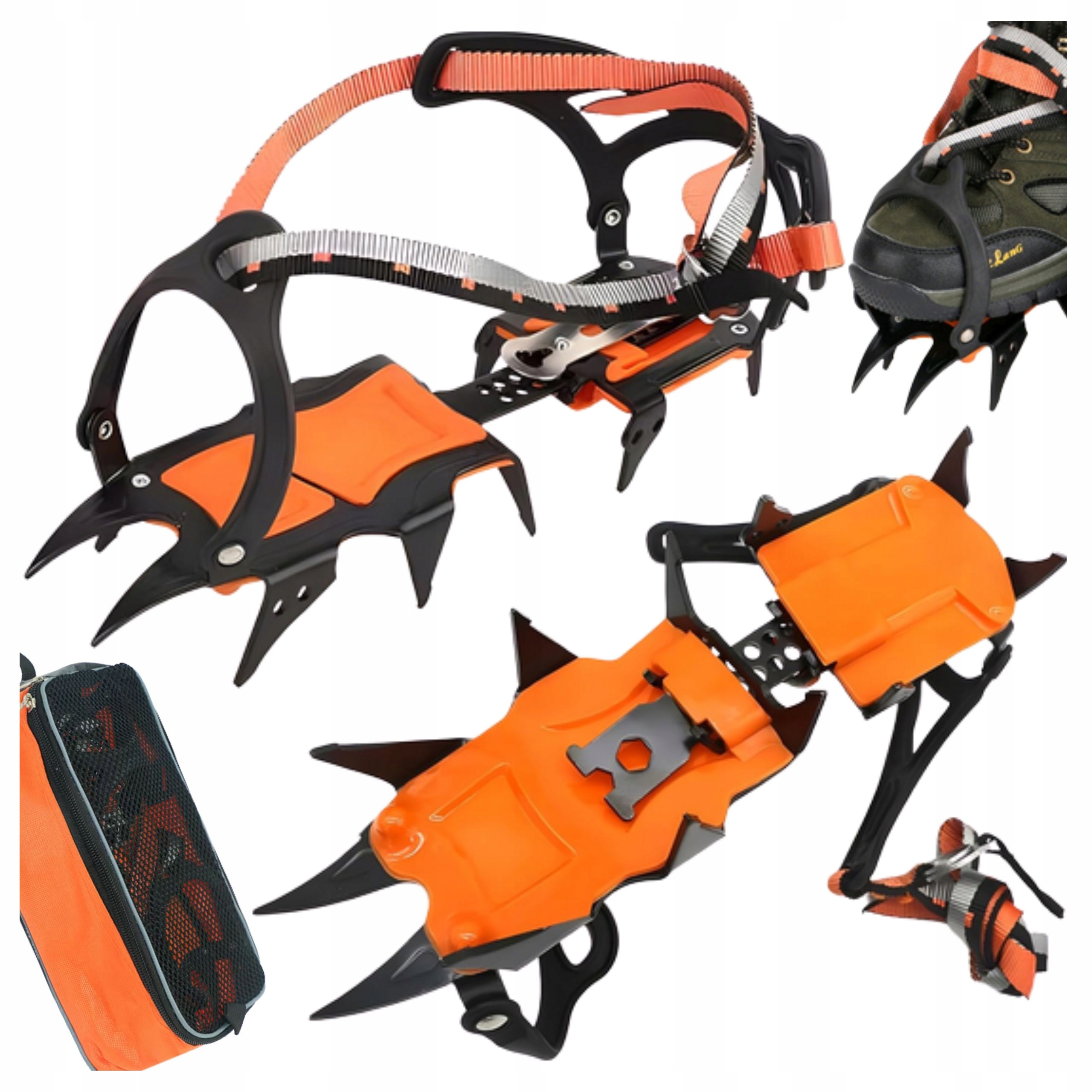 Raki Koszykowe Na Buty W Góry Górskie Kolce 12 Szt Lód Śnieg Roz 36-46 Pro