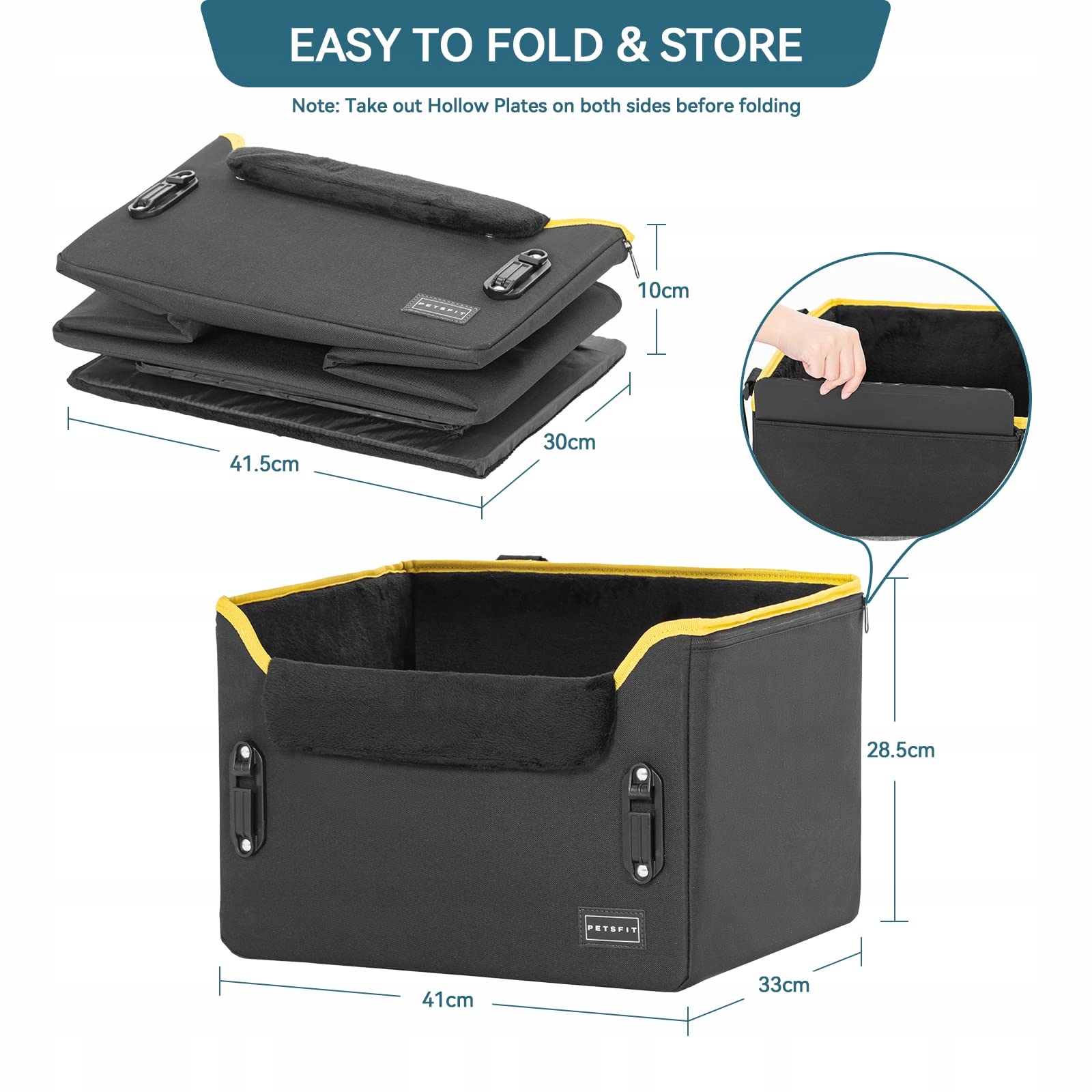 Levně Petsfit Autosedačka pro malé psy s popruhem a polštářem