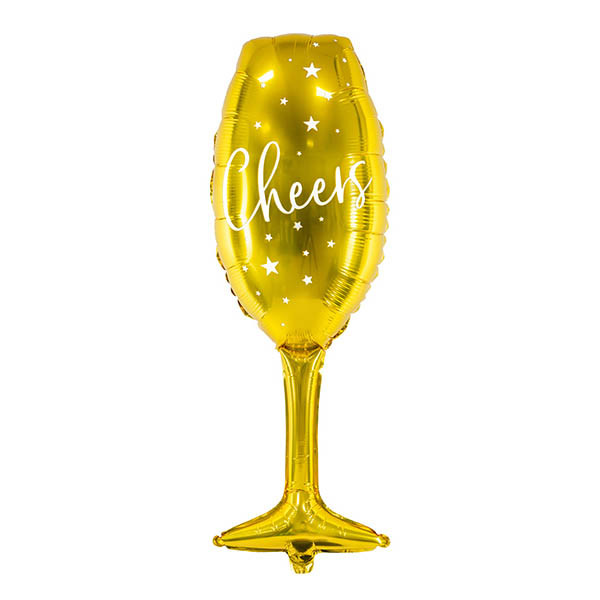 

Balon foliowy kieliszek Happy New Year 28 x 80 cm