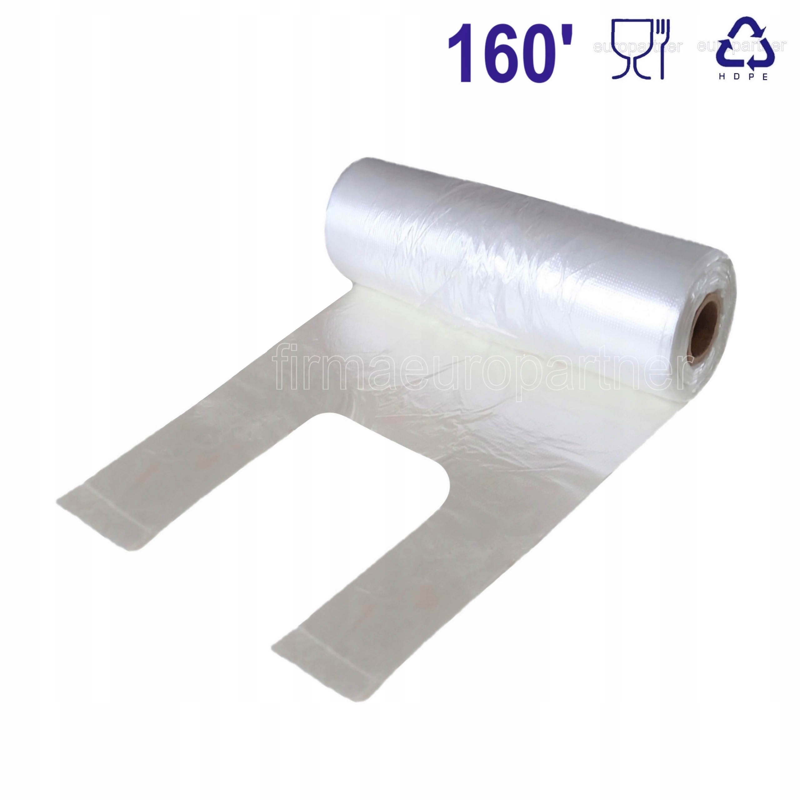 

Reklamówki Foliowe Na Rolce Plast Mocne a'160 szt!