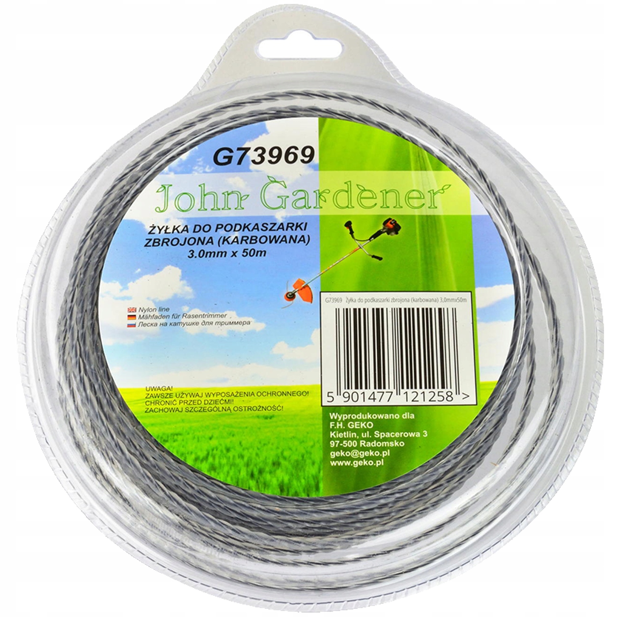 

Żyłka Do Podkaszarki Zbrojona 3.0MM X 50M Geko