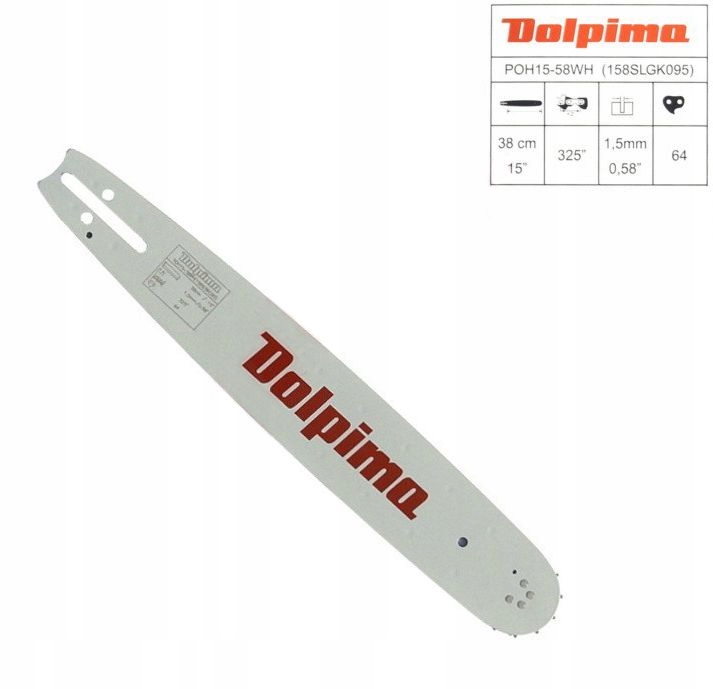 

Dolpima Prowadnica łańcucha 325'' 1,5 mm 38cm 64 z