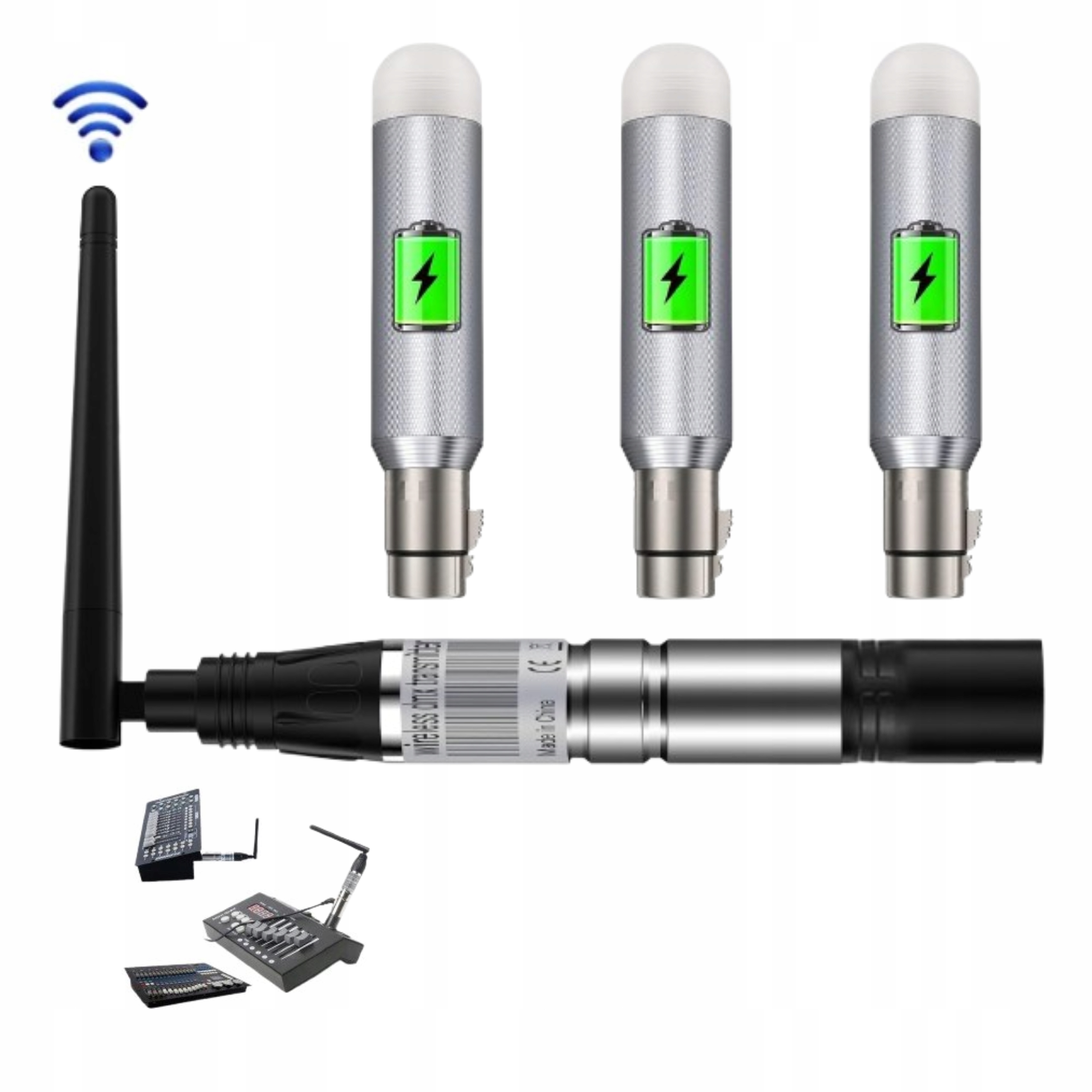 Bezprzewodowy Kontroler DMX Nadajnik Odbiornik Led Oswietlenia Scenicznego