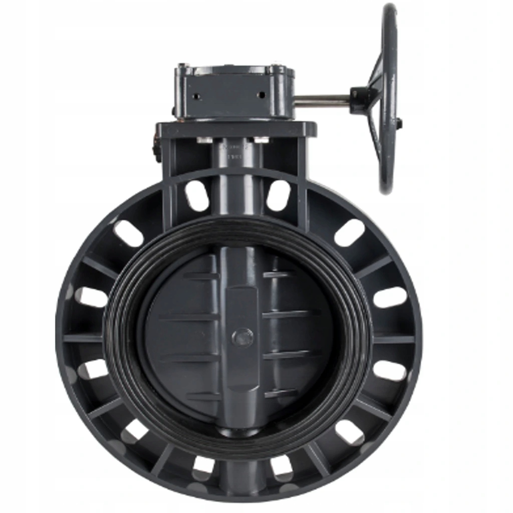 Medziprírubová uzatváracia klapka s otočným kolesom Pvc-u, 200mm