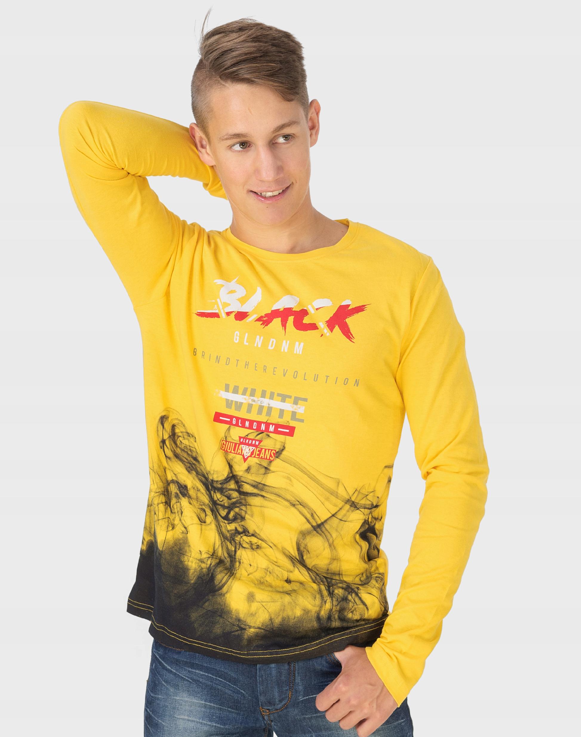 Koszulka Męska z Długim Rękawem Long 1003-04 r XXL Marka inna