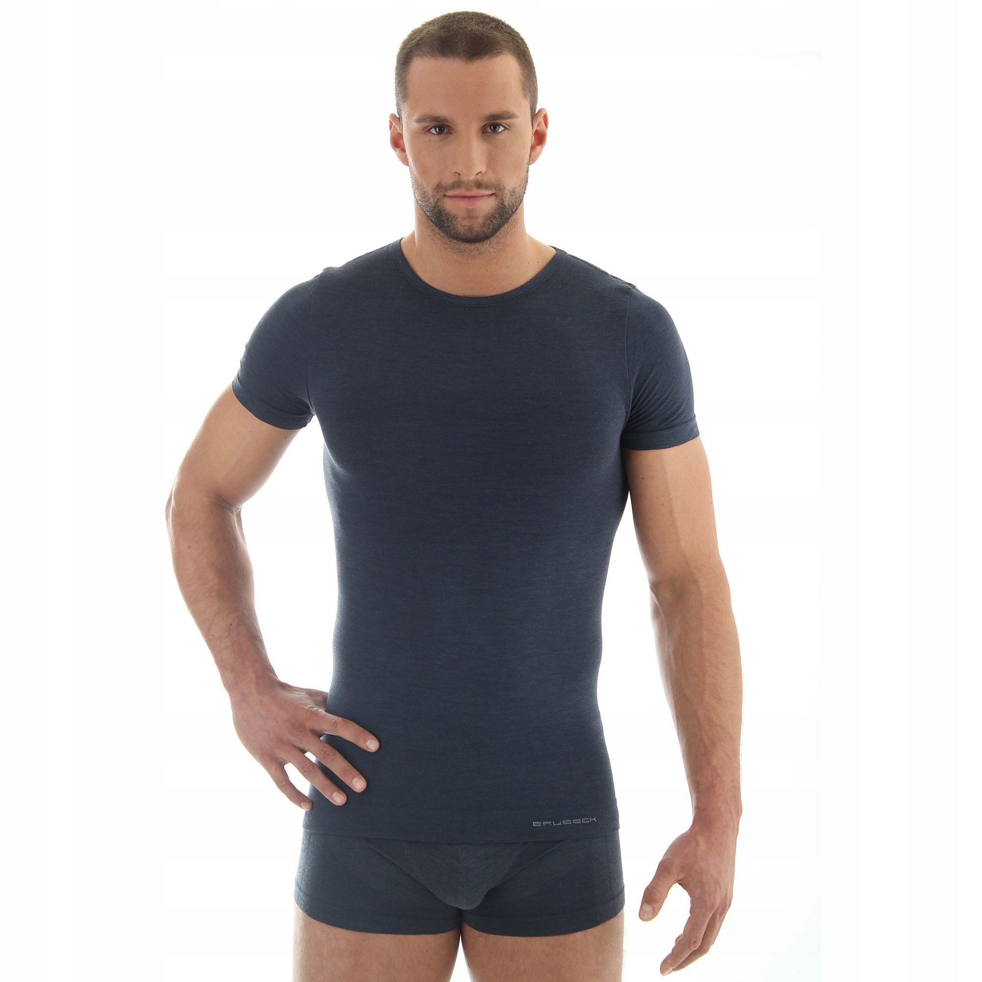 Koszulka męska BRUBECK COMFORT WOOL Wełna MERINO M