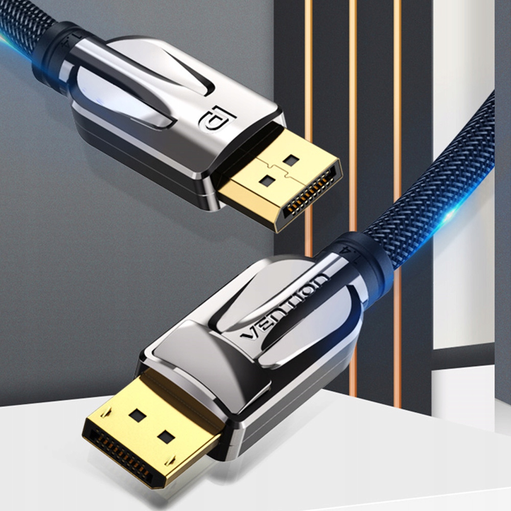 VENTION DisplayPort DP 1.4 8K 32.4Gbps Oplot 1m Złącza DisplayPort - DisplayPort