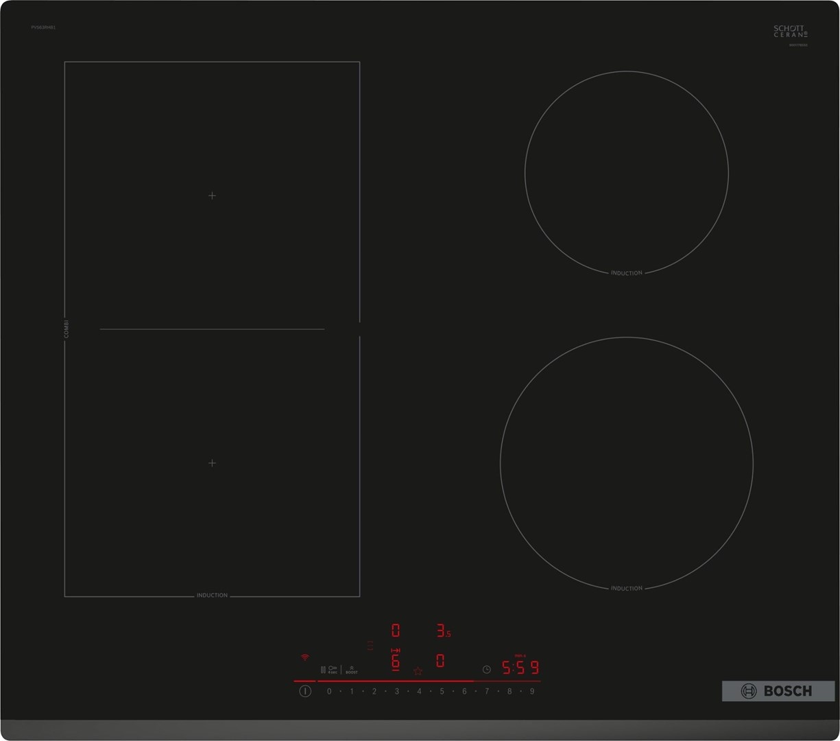 Płyta indukcyjna Bosch PVS63RHB1E Płyta Bosch PVS63RHB1E, Indukcja, 60CM