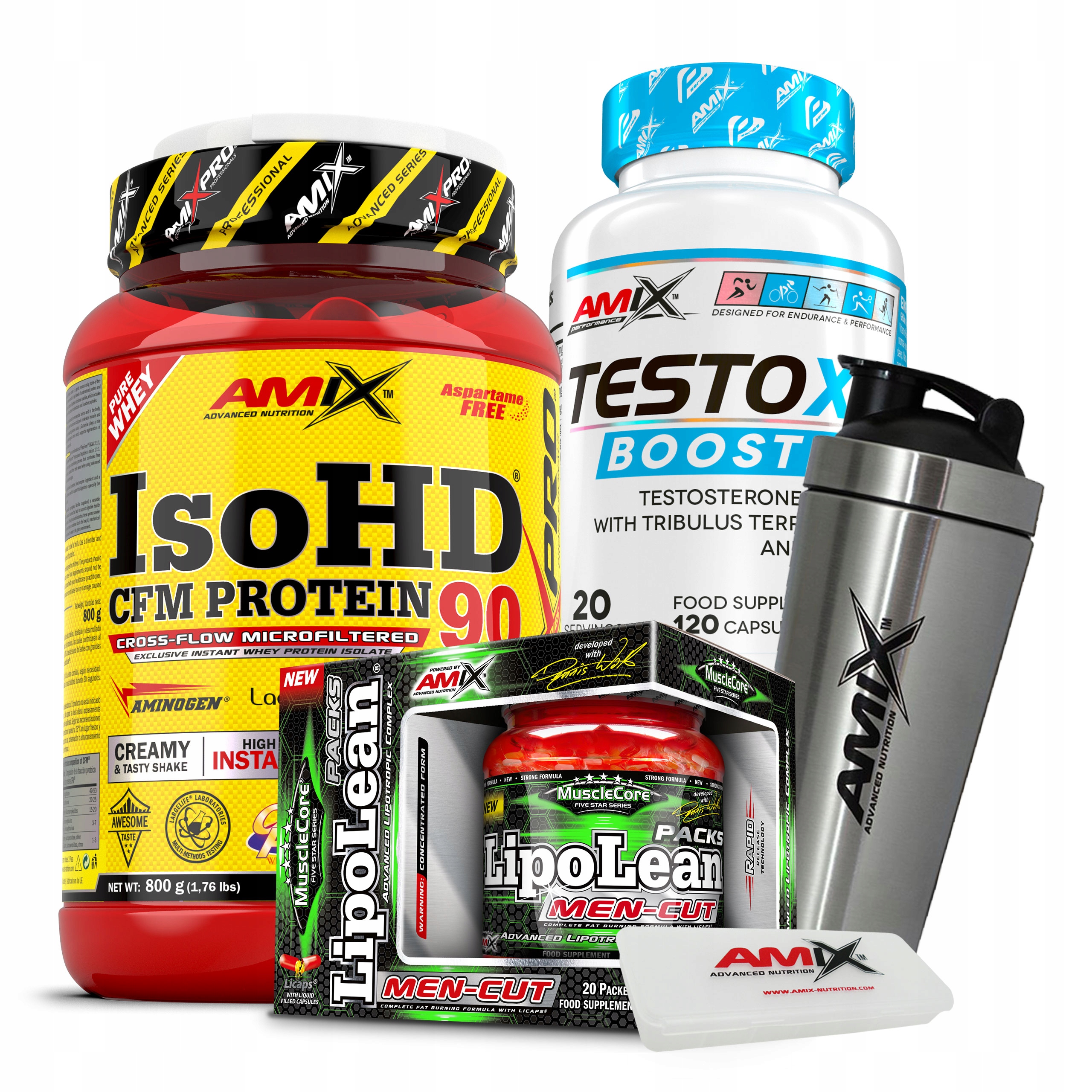 Sada na sochu spalovač tuků proteinový testosteron booster pánský dárek