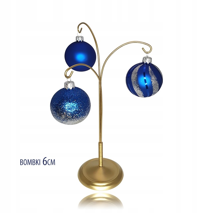 Stojak złoty na bombki 6-8-10 cm wieszak na kule Materiał inny materiał