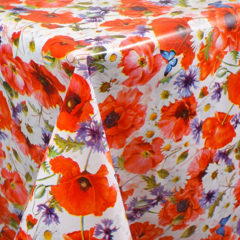 

Cerata obrus na wymiar Maki Chabry Stokrotki