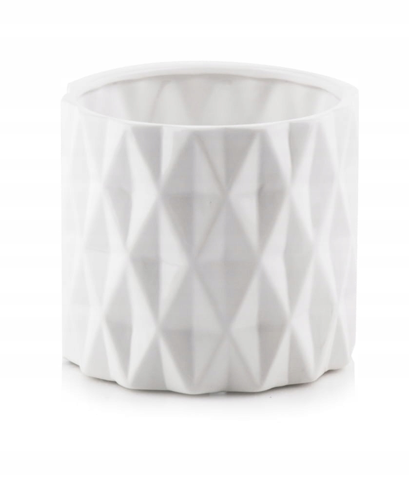 

Doniczka osłonka Ceramiczna 3d walec biały