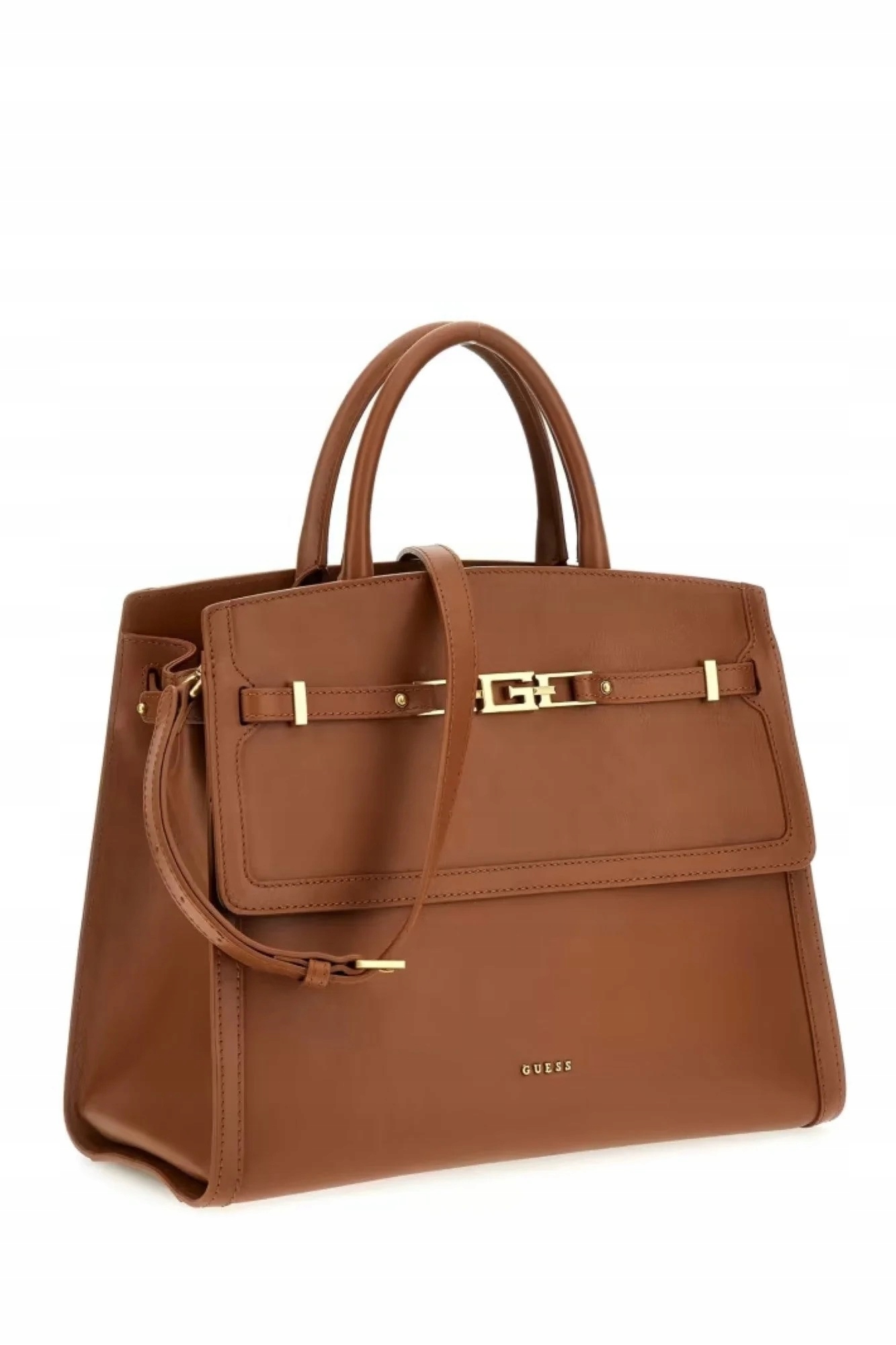 GUESS SHOPPER BAG - TOREBKA BRĄZOWA DAMSKA