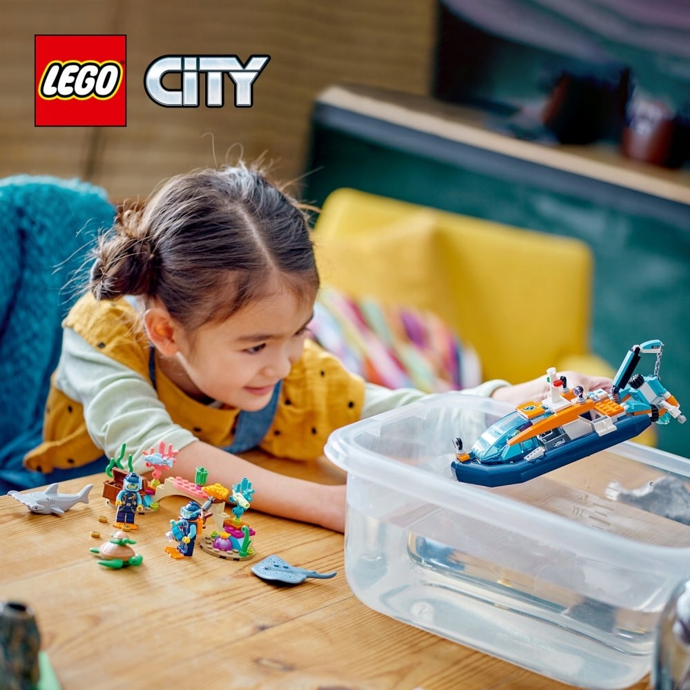 LEGO CITY 60377 Łódź do nurkowania badacza Numer produktu 60377