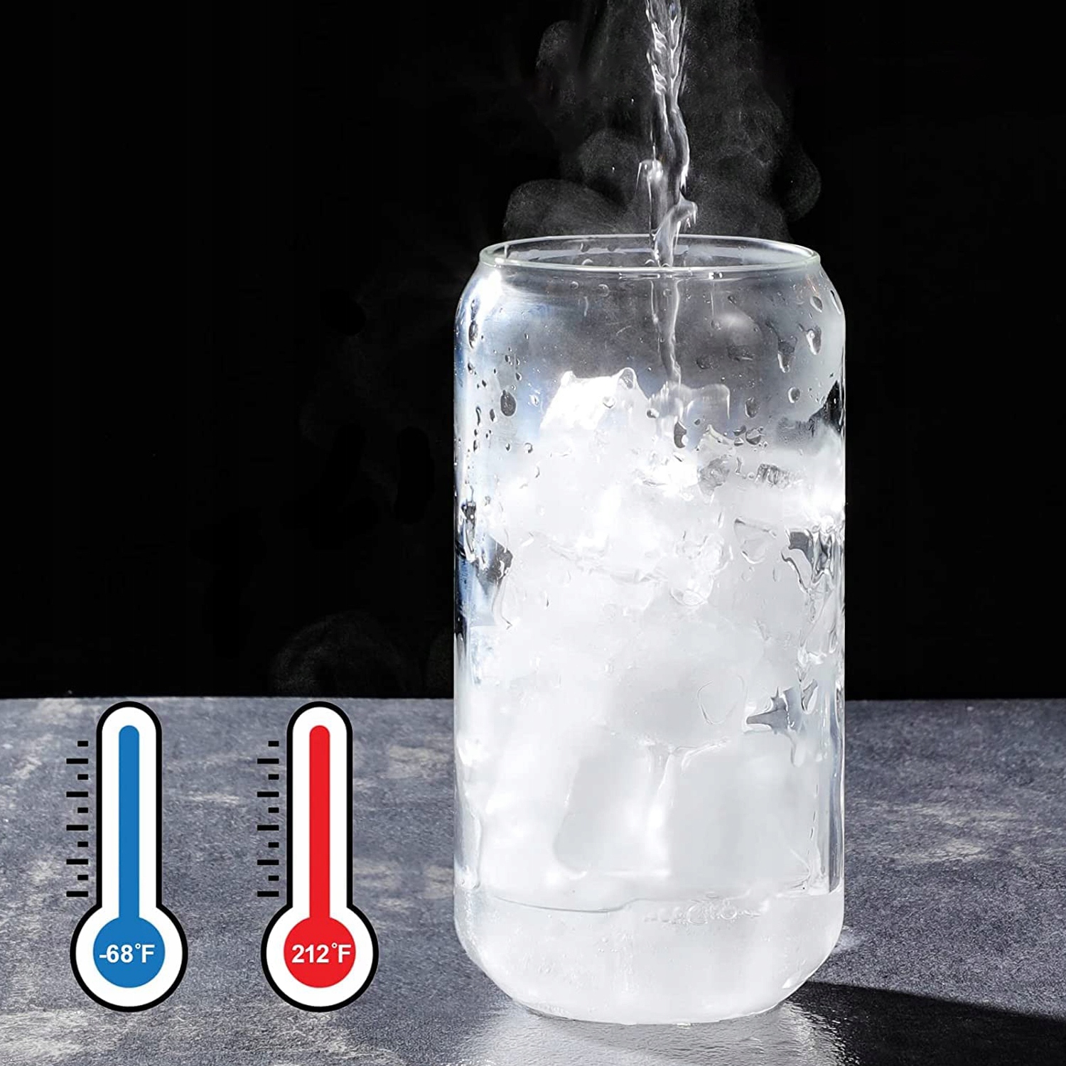 4 SZT SZKLANKA O DUŻEJ POJEMNOŚCI Z POKRYWKĄ I SŁOMKĄ 500 ML Pojemność 500 ml