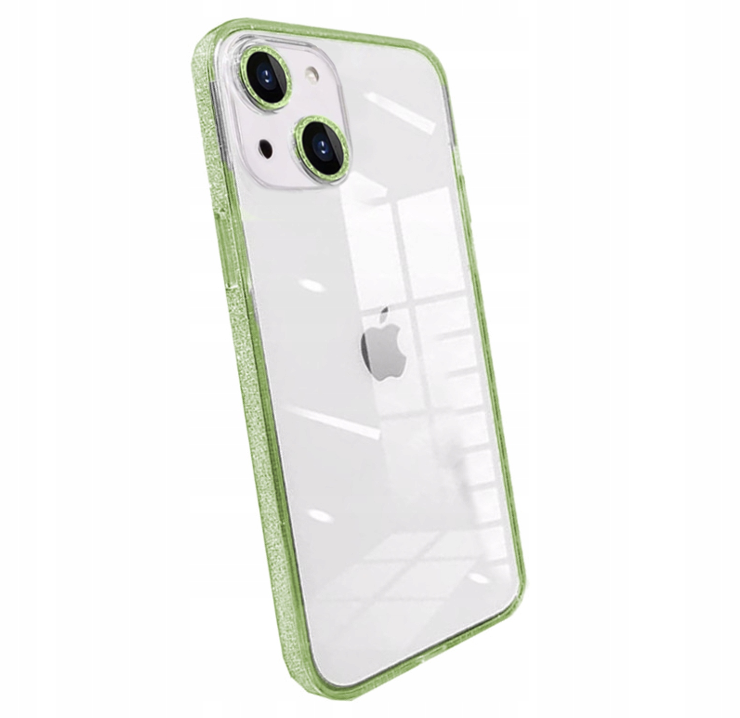 ETUI BROKATOWE STYLOWE CASE PLECKI do APPLE IPHONE 15 ZIELONE