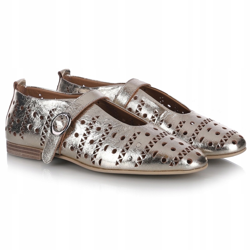 Dámské polobotky Bombonella 10T 010.1512 104 T 15321BEJ Kůže VEL.39