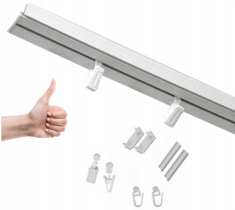 

Szyna sufitowa Pcv I 300cm Karnisz sufitowy
