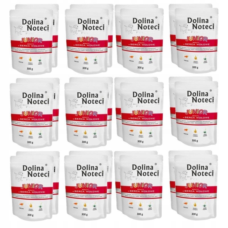 Levně Dolina Noteci Junior 24x300g Krmivo Pro Psy Hovězí Maso