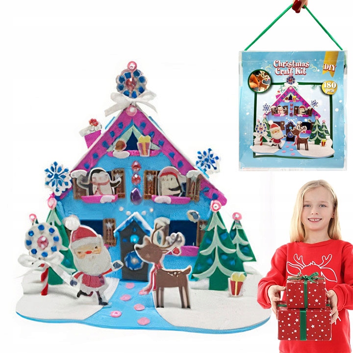 

Domek Świąteczny Układanka Piankowa Puzzle 3D