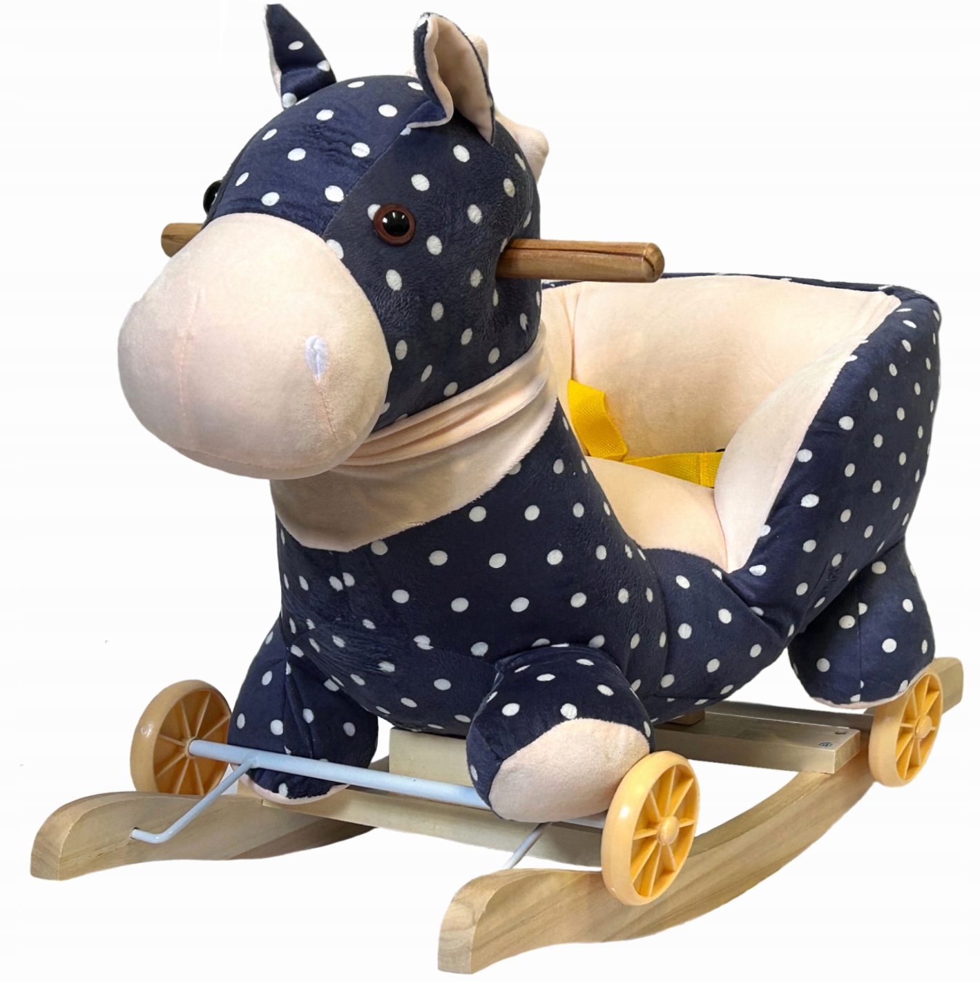 KONIK Jeździk KOŃ Bujaczek Dla Dzieci Bujak na Biegunach 2w1 DŹWIĘKI