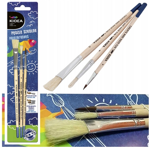 

Pędzelki do farb pędzle do malowania Kidea
