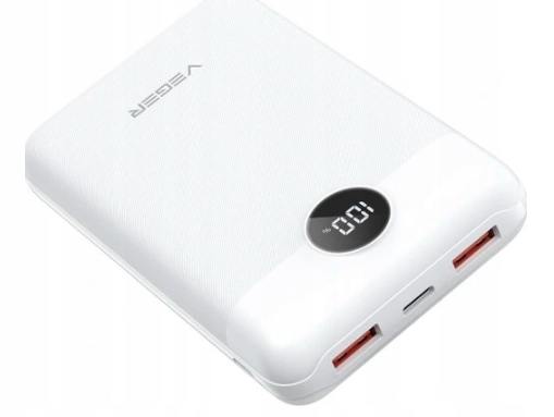 Powerbank Veger 20000mAh V2053 z 20W Pd i 18W Qc 22,5W Scp czarny