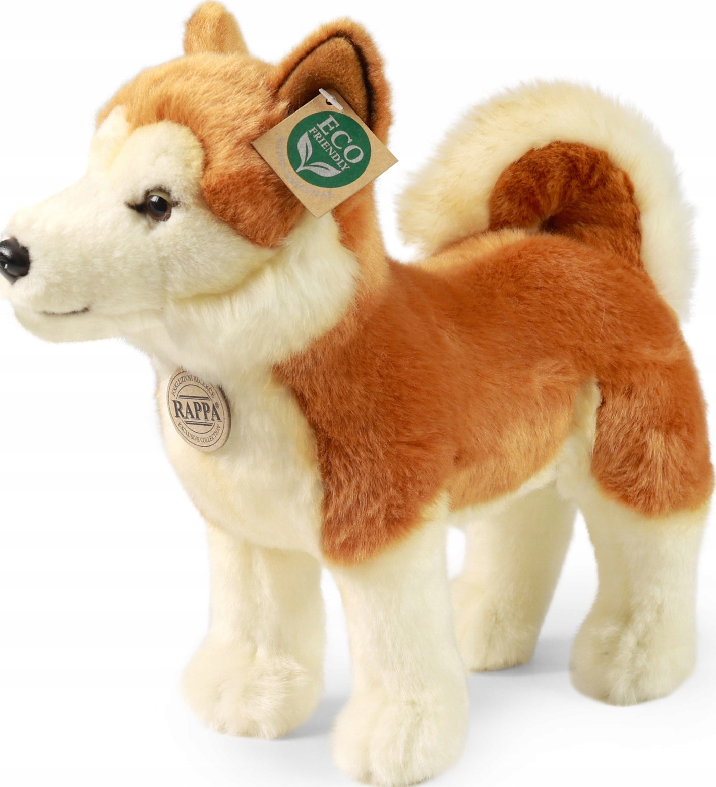 MASKOTKA PIES AKITA INU REALISTYCZNY PIESEK 30 cm (8590687240353