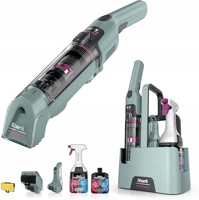 Shark StainForce HX100EUCP bezprzewodowy odplamiacz Cały Zestaw