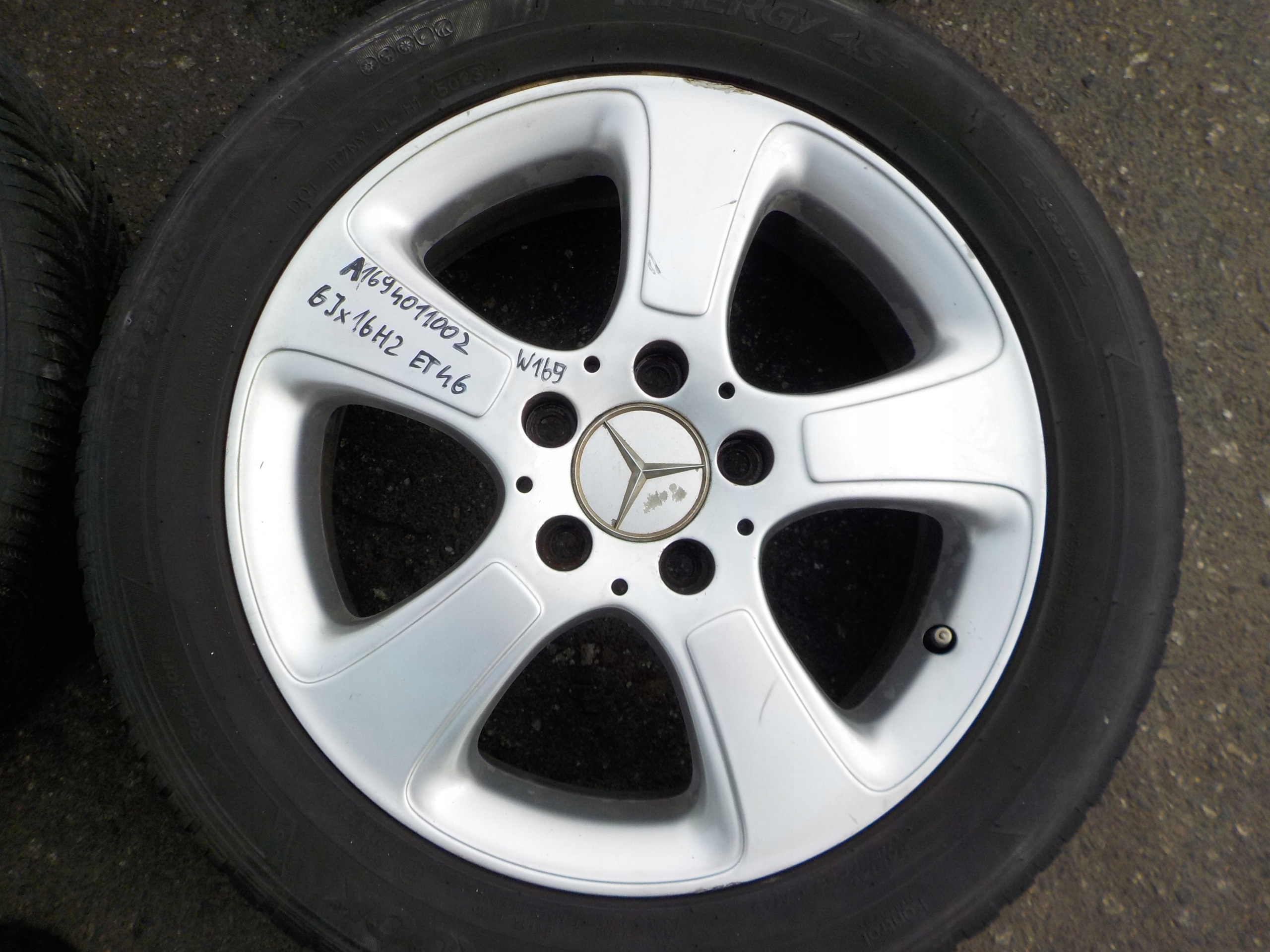discs aluminium 15'' mercedes w169 2006r A1694011002