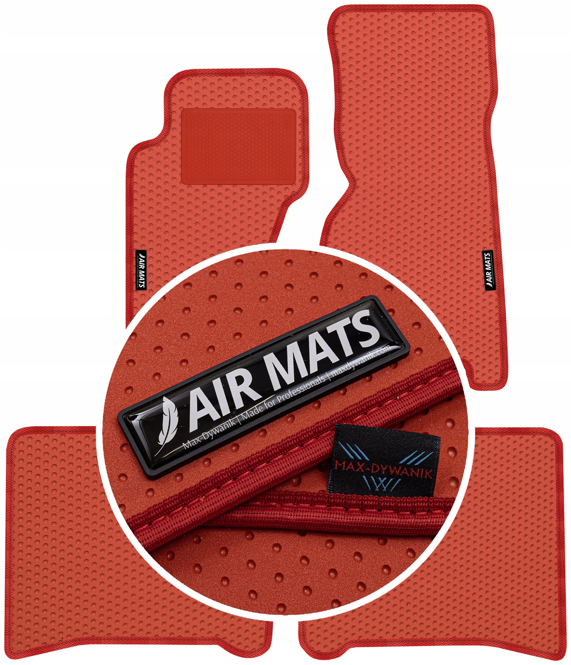 Grand Cherokee II Wj 1998-2005 Gumové autokoberce Air Mats Červené