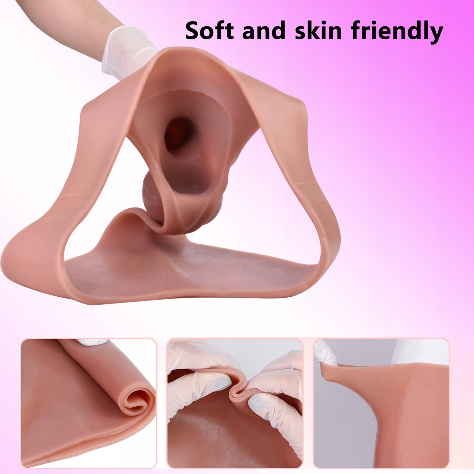 YOUXCLIAN Realistyczny Silikonowy Strap On Dildo z Jądrami — miniatura 5