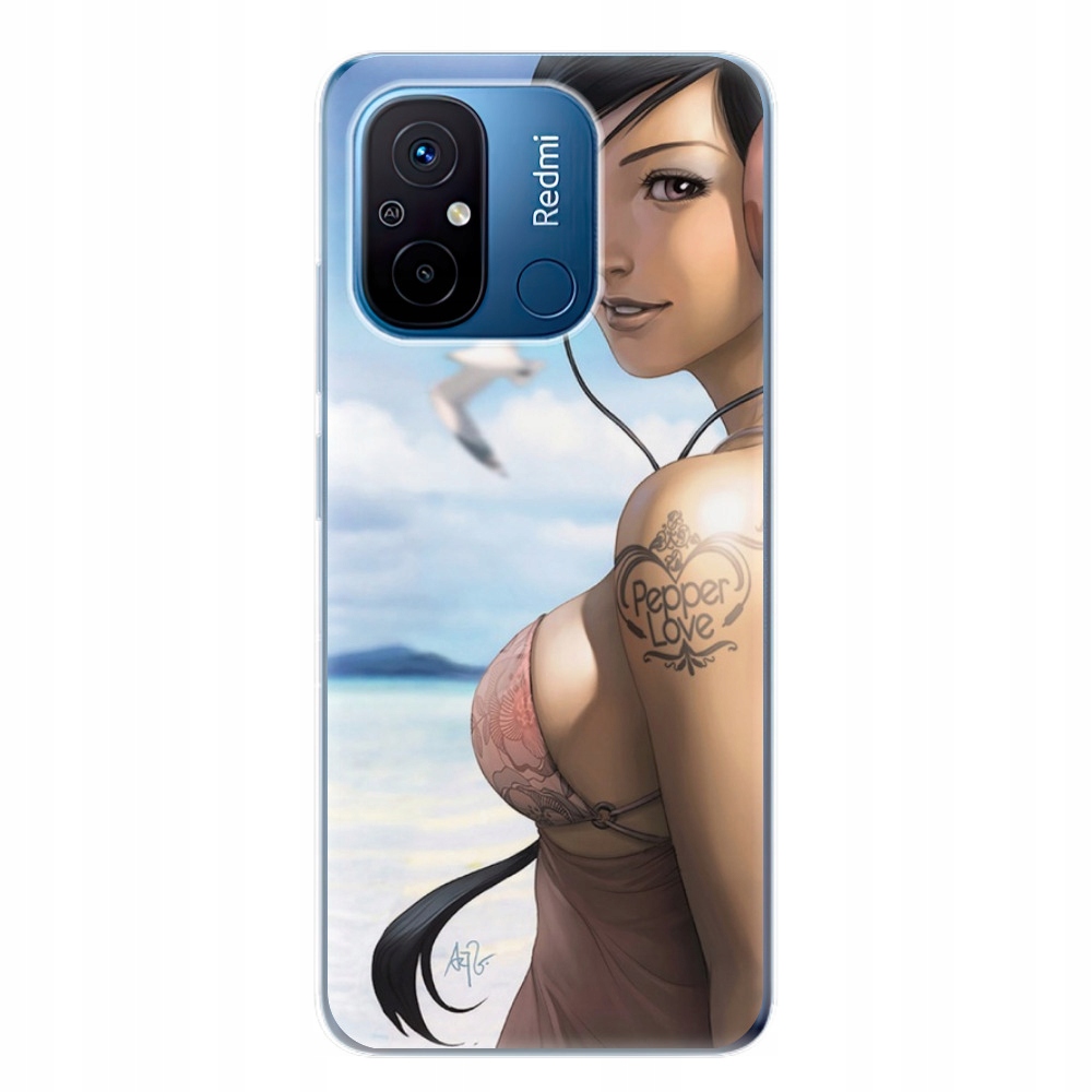 Silikonowe etui iSaprio Girl 02 do Xiaomi Redmi 12C